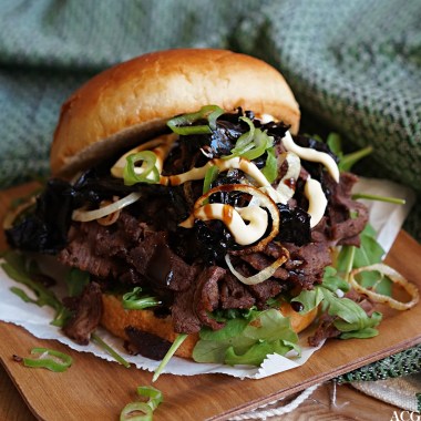 Reinskavburger med japanske smaker