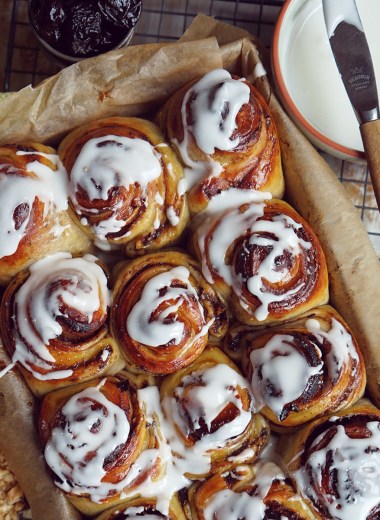 kanelsnurrer i langpanne