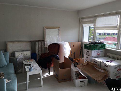 Pakking i elveslottet